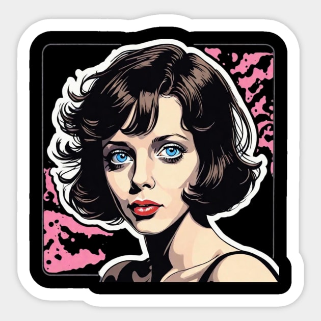 Emmanuelle Sticker by Sudburied